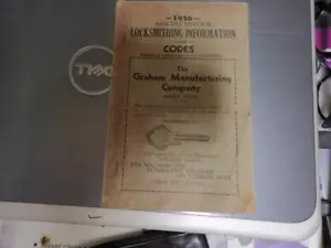 Locksmith - Very Rare 1936 MISCELLANEOUS LOCKSMITH INFORMATION AND CODES - Picture 1 of 1