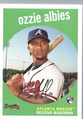 2018 Topps Archives - 1959 Design #18 Ozzie Albies (RC) - Image 1 of 2