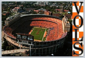 Postal de fútbol americano universitario Neyland Stadium Knoxville Universidad de Tennessee Vols - Imagen 1 de 2