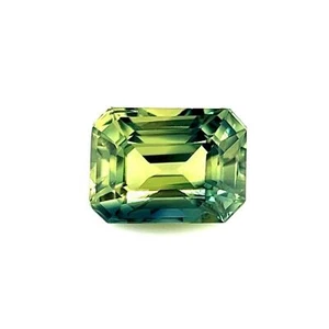 GIA CERTIFIED 1.19ct Parti Colour Thai Sapphire Blue Yellow UNTREATED Emerald - Picture 1 of 12