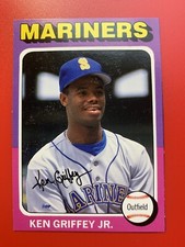1991 Ken Griffey Jr baseball card magazine RARE oddball Seattle mariners 10