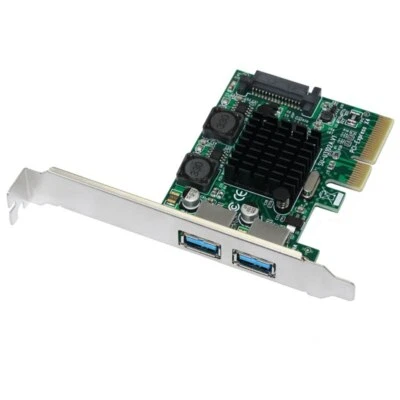USB 3.1 PCI Express Card 2-Ports Superspeed 10Gbps Raiser Adapter PCI-E 3.0 X4 - Image 1 of 3