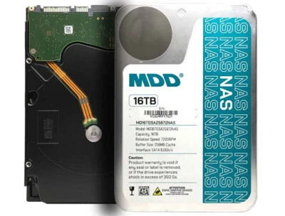 MDD 16TB 7200RPM 256MB Cache SATA 6.0Gb/s 3.5" Internal NAS, RAID Hard Drive - Image 1 of 4
