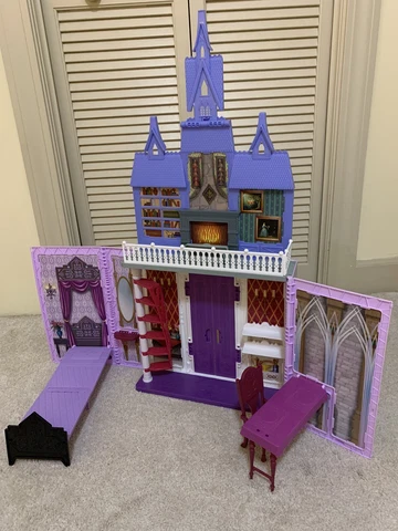 Disney Frozen Castle/Dollhouse Arendelle Castle + Accessories fold up as is Cover