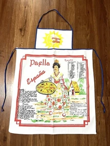 Recuerdo de España Receta Paella Apron - Paella Recipe Apron - Picture 1 of 2