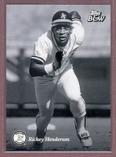 2023 Topps Black and White #64 Rickey Henderson (A's)