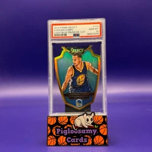 2014-15 Stephen Curry Panini Select Light Blue Prizm Die Cut /199 PSA 10 - Picture 1 of 2