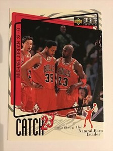 Michael Jordan Chicago Bulls NBA Card Catch 23 Starring The Natural Born Leader