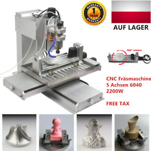 5 Achsen CNC Fräsmaschine 6040 2200W Graviermaschine Fräsen 3D Router USB Gravur