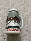 1982 Budweiser 50Th Anniversary Clydesdales Holiday Beer Stein Mug 1933-1983