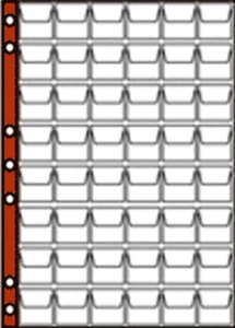 INSERTO PER MONETE UNI 48 CASELLE - DITTA MASTER PHIL - Imagen 1 de 1