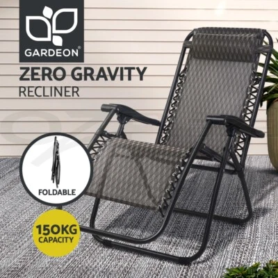 Gardeon Zero Gravity Chair Sun Lounge Camping Outdoor Recliner Folding Beach - image 1 of 4