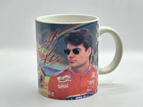 Vintage Jeff Gordon 24 Nascar Signature Car Coffee Mug Racing Cover