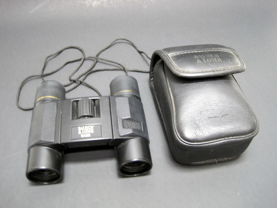 Vintage Bausch & Lomb 9x22 Compact Binoculars W/Case Hunting Hiking Marine - Image 1 of 4