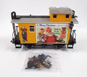 CUSTOM LGB 43650 CABOOSE WITH GENUINE REPRODUCTION COCA COLA VINYL DECALS - Picture 1 of 23