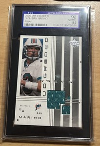 2000 UD Graded Dan Marino Dolphins SGC 8.5 Game Jersey - NM/MT+