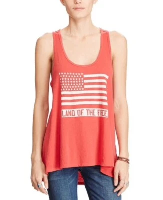 Denim Supply Ralph Lauren  Tank Top Maine Red Land Of The Free Size S - Изображение 1 из 3