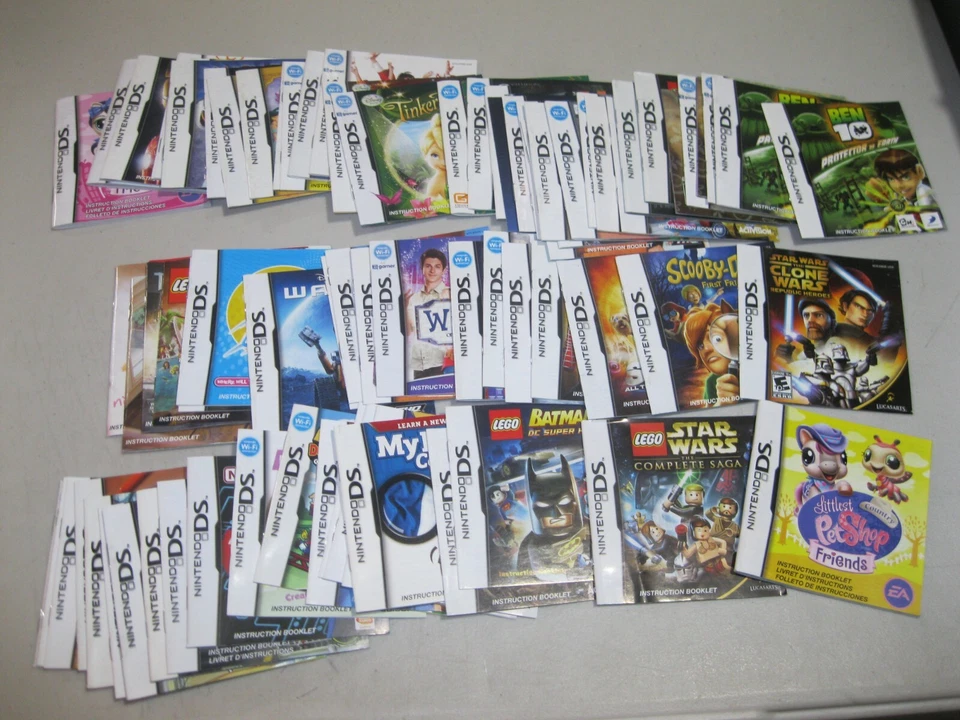 Nintendo DS and 3DS You Pick your items - Manuals Only, No Games - Image 1 of 1