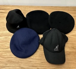 Original Kangol Men's Hats Lot Of 5 Mostly L and XL, with one Medium Size - Picture 1 of 17