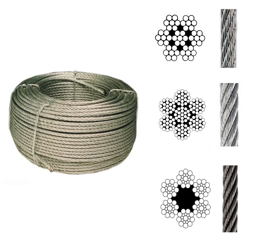 Fune Standard Lucide e Zincate Sollevamento in Acciaio Varie Misure e Portate - Immagine 1 di 1