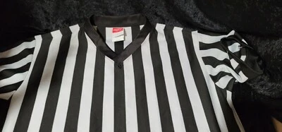 Camisa Rawlings Baloncesto Deportes Árbitro Rayas Talla L NUEVA SIN ETIQUETAS Foto 1 de 2