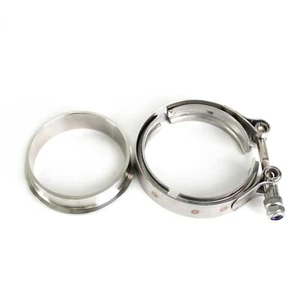 Stainless Steel Flange Clamp Kit 3" GT30 GT35 Turbine Housing Outlet - Picture 1 of 4