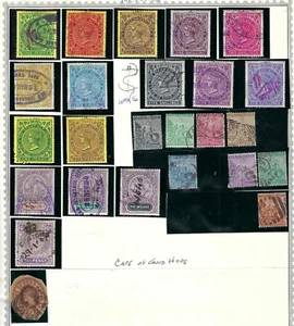 Cape of Good Hope Stamps: 16 Stamp Act 1864 Revenues; 8 "Hope"; all Wmk 16 - Picture 1 of 17