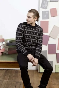 Lang Yarns YAK TWEED Strickanleitung Pullover als download FAM 24 - Bild 1 von 3