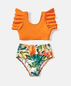 Little Girls' Summer Swimwear 2 Piece Tankini Kids Swimsuit Toddler Girl 3-4 Yrs - Picture 1 of 6