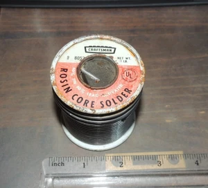 VINTAGE 16 oz. Sears Craftsman (CROWN LOGO) Solder, 40% Tin 60% Lead, 9-8052 - Picture 1 of 10