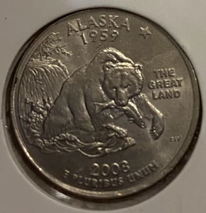 USA - 2008D - Washington ¼ $ - Alaska - State Issue - Picture 1 of 1