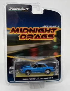 Greenlight Midnight Drags 1989 Ford Mustang 5.0 Die Cast Limited Edition 1:64 - Bild 1 von 4