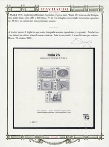 Italy '76 Variety Moved Cut Sheet - Picture 1 of 1