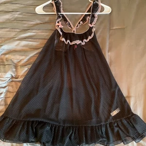 Betsey Johnson lingerie Babydoll Black And Pink Size Women Small Dress Lingerie - Picture 1 of 7