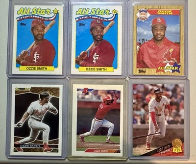 Lote de tarjetas de béisbol Ozzie Smith x9 Topps Bowman Padres Cardinals Salón de la fama 🔥 Foto 1 de 4