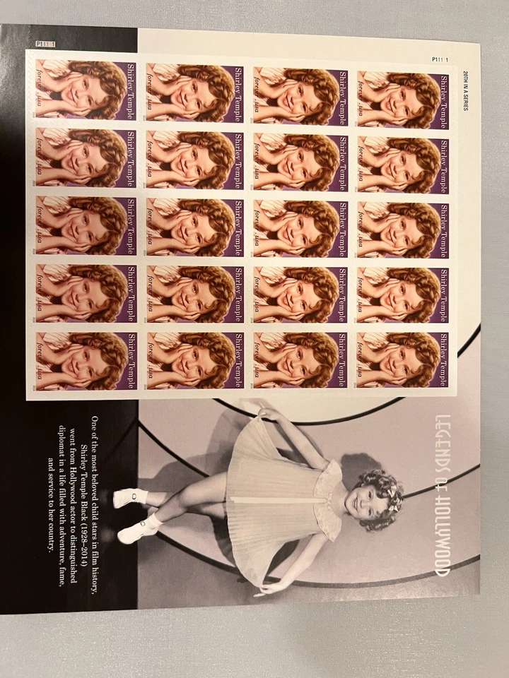 Shirley Temple Us   Postage Stamps, Mint Never Hinged - Image 1 of 1