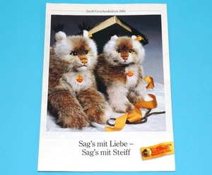 STEIFF COLLECTION 1991 TOY CATALOG GERMANY KNOPF IM OHR - Picture 1 of 6