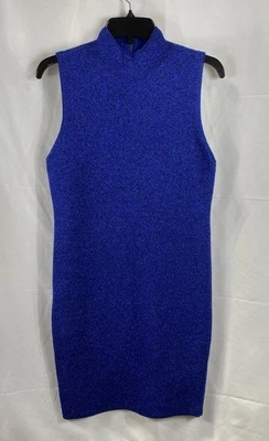 Платье-футляр женское Alice + Olivia Ultramarine Sparkly Mock Neck без рукавов L - Изображение 1 из 4