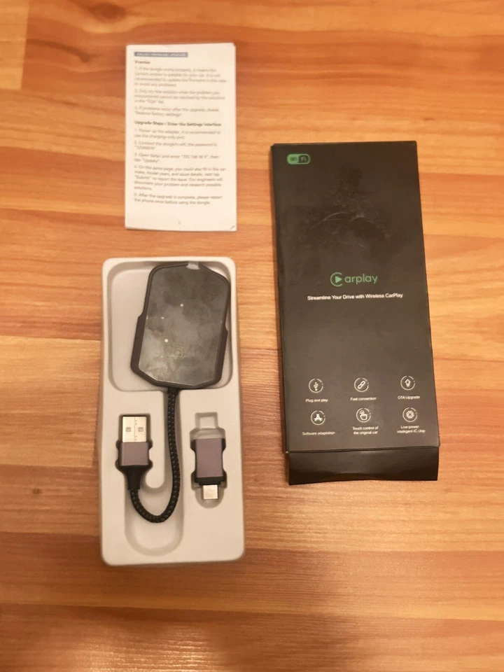 Wireless carplay Adapter Compatible With iPhone / Android, carplay Adapter - Image 1 of 4