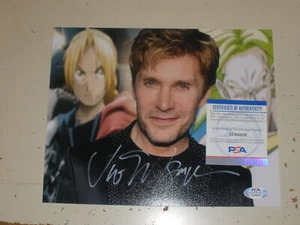 Vic Mignogna Black Shirt Dragon Ball Z Auto Autograph 8x10 Photo PSA DNA - Picture 1 of 2