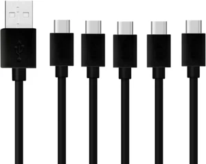 Cable USB C OEM, paquete de 5 cables de carga rápida de 4 pies para Samsung Galaxys A52 5G - Bla - Imagen 1 de 12