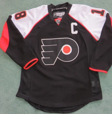 Reebok Philadelphia Flyers NHL Mike Richards Black Jersey Mens Sz 50 - Image 1 of 4