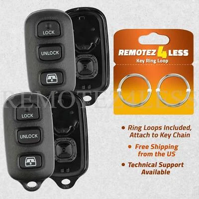 2 For 2005 2006 2007 2008 2009 Toyota 4Runner Remote Shell Case Car Key Cover - Image 1 of 4