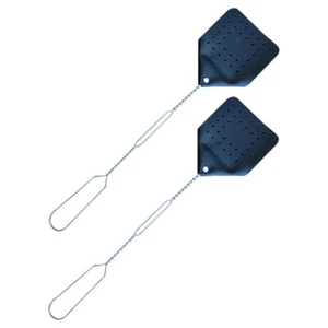 Leather Fly Swatter Set (2 Pack) – 17” Amish-Made Fly Swat w/Real Leather Pad... - Picture 1 of 8