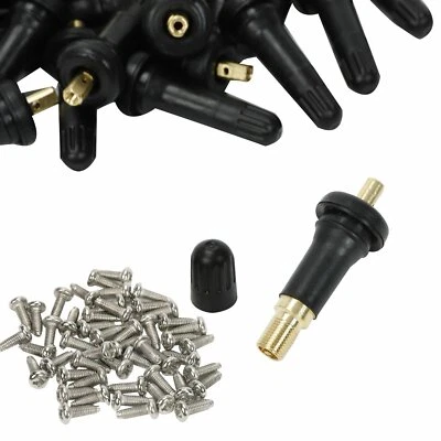 Sensores de presión de neumáticos TPMS de llanta de goma de 50 piezas vástago de válvula para Chevrolet GMC Foto 1 de 4