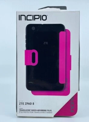 Incipio Clarion Translucent Shock-Absorbing Folio For ZTE ZPad 8 - Pink - Image 1 of 2