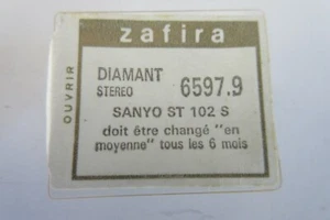 Zafira 6597.9 Sanyo ST 102 S stilo diamantato, mai aperto - Foto 1 di 6