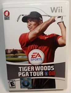 Funda y manual originales Tiger Woods PGA Tour 08 para Nintendo Wii - Imagen 1 de 3