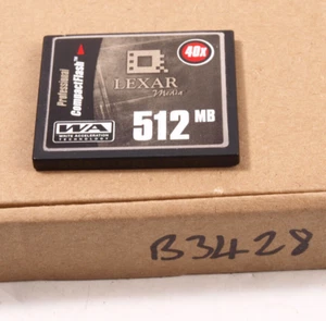 LEXAR 512MB COMPACT FLASH MEMORY CARD - UK SELLER (B3428) - Picture 1 of 3