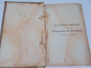 Dr Chase's Recipes Information for Everybody 1863 by A W Chase 12th Edition - Picture 1 of 1